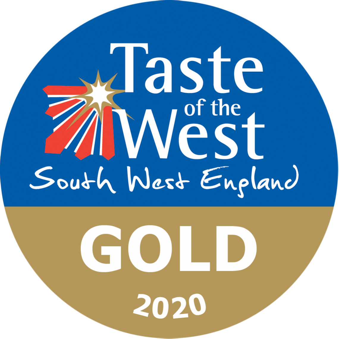 Taste of the West logo. Gold 2020